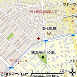 埼玉県越谷市大沢1664周辺の地図