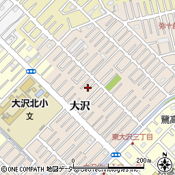 埼玉県越谷市大沢1616-6周辺の地図