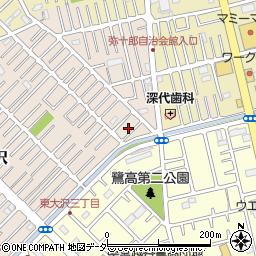 埼玉県越谷市大沢1665周辺の地図