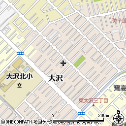 埼玉県越谷市大沢1616-5周辺の地図