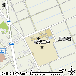 松伏町立松伏第二中学校周辺の地図