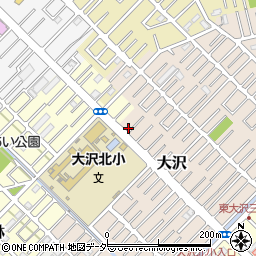 埼玉県越谷市大沢1602-1周辺の地図