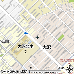 埼玉県越谷市大沢1602-7周辺の地図
