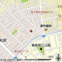 埼玉県越谷市大沢1668-2周辺の地図