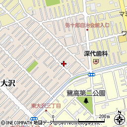 埼玉県越谷市大沢1669-13周辺の地図