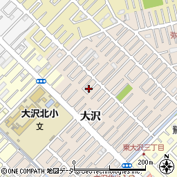 埼玉県越谷市大沢1614周辺の地図