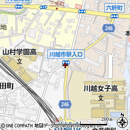 埼玉県川越市田町3-13周辺の地図