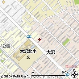 埼玉県越谷市大沢1602-4周辺の地図