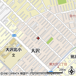埼玉県越谷市大沢1614-14周辺の地図