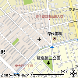 埼玉県越谷市大沢1667周辺の地図