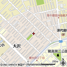 埼玉県越谷市大沢1655-13周辺の地図