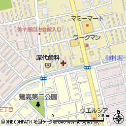 埼玉県越谷市弥十郎631周辺の地図
