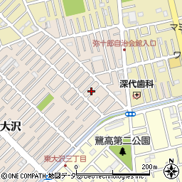 埼玉県越谷市大沢1669-7周辺の地図
