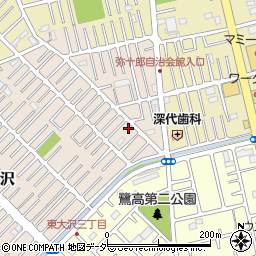 埼玉県越谷市大沢1668-5周辺の地図