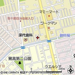 埼玉県越谷市大沢1705周辺の地図