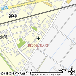 茨城県取手市谷中296周辺の地図