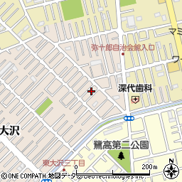 埼玉県越谷市大沢1670-9周辺の地図