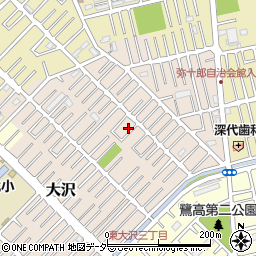 埼玉県越谷市大沢1654-12周辺の地図