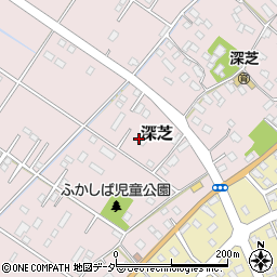 茨城県神栖市深芝周辺の地図