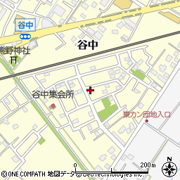 茨城県取手市谷中417周辺の地図