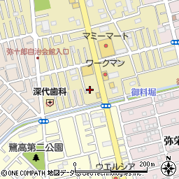 埼玉県越谷市弥十郎728周辺の地図