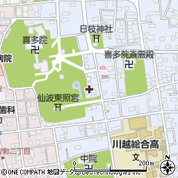 〒350-0036 埼玉県川越市小仙波町の地図
