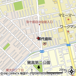 埼玉県越谷市大沢1703周辺の地図
