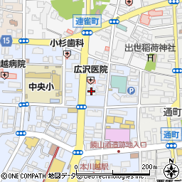 武蔵野銀行川越支店周辺の地図