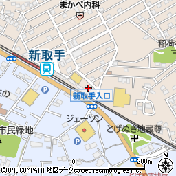 筑波銀行新取手支店 ＡＴＭ周辺の地図