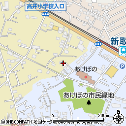 茨城県取手市野々井175周辺の地図