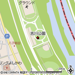吉川公園周辺の地図