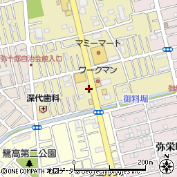 埼玉県越谷市弥十郎579-2周辺の地図