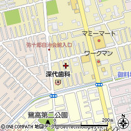 埼玉県越谷市弥十郎571周辺の地図