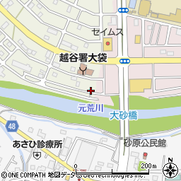 埼玉県越谷市大道136周辺の地図