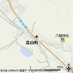 福井県越前市北山町周辺の地図