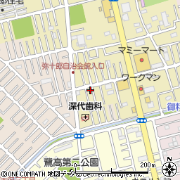 埼玉県越谷市弥十郎571-7周辺の地図