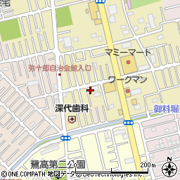 埼玉県越谷市弥十郎573周辺の地図