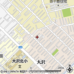 埼玉県越谷市大沢1643-16周辺の地図