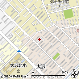 埼玉県越谷市大沢1642周辺の地図