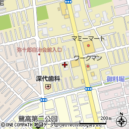 埼玉県越谷市弥十郎576周辺の地図