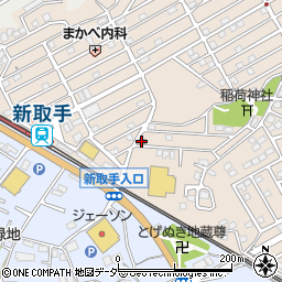 取手寺田郵便局周辺の地図