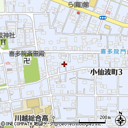 埼玉県川越市小仙波町周辺の地図