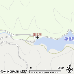 鎌北湖周辺の地図