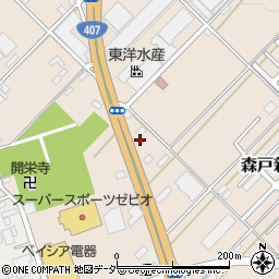 埼玉県日高市森戸新田90-18周辺の地図