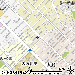 埼玉県越谷市大沢1607-4周辺の地図