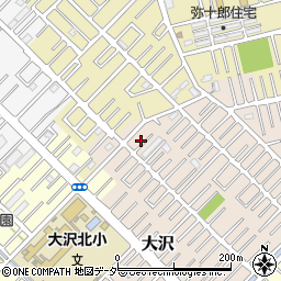 埼玉県越谷市大沢1643-6周辺の地図