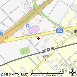 茨城県取手市谷中538周辺の地図