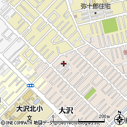 埼玉県越谷市大沢1643-13周辺の地図