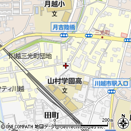 埼玉県川越市三光町32-2周辺の地図