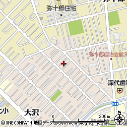 埼玉県越谷市大沢1677周辺の地図